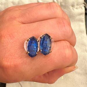 Kendra Scott Blue and Rose Gold Studs